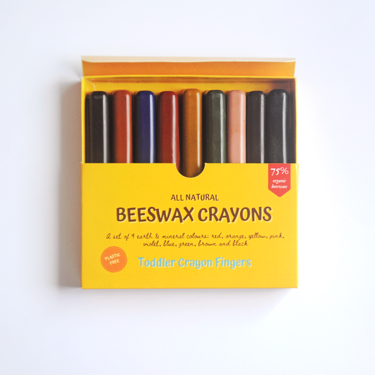 10-Piece All Natural & Non-Toxic Handmade Beeswax Oil Pastels