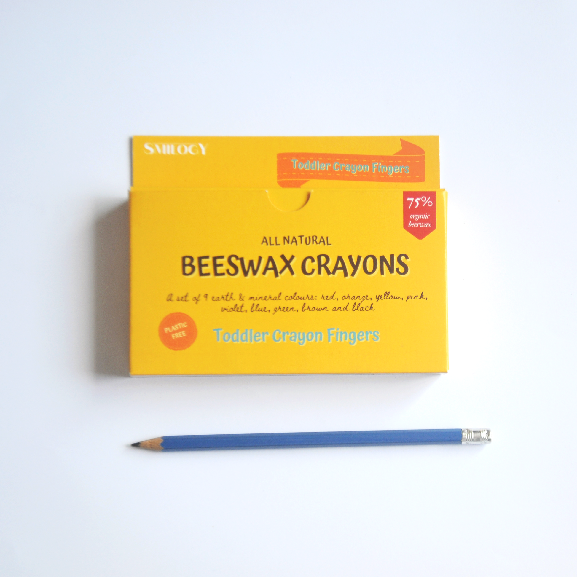 Hieno Supplies 100% Pure Beeswax Crayons Non Toxic Handmade (Rounded) –  Natural Jumbo Crayons Safe for Kids and Toddlers – Shaped for Perfect Grip  
