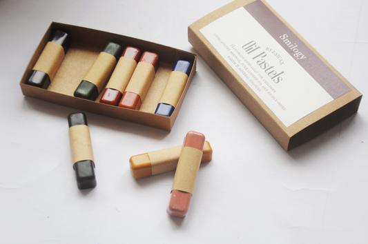 All Natural Beeswax Oil Pastels | Set of 8 Oil Pastels