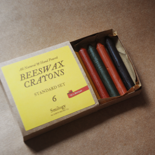 Beeswax Crayons | Standard Set of 6 Crayons